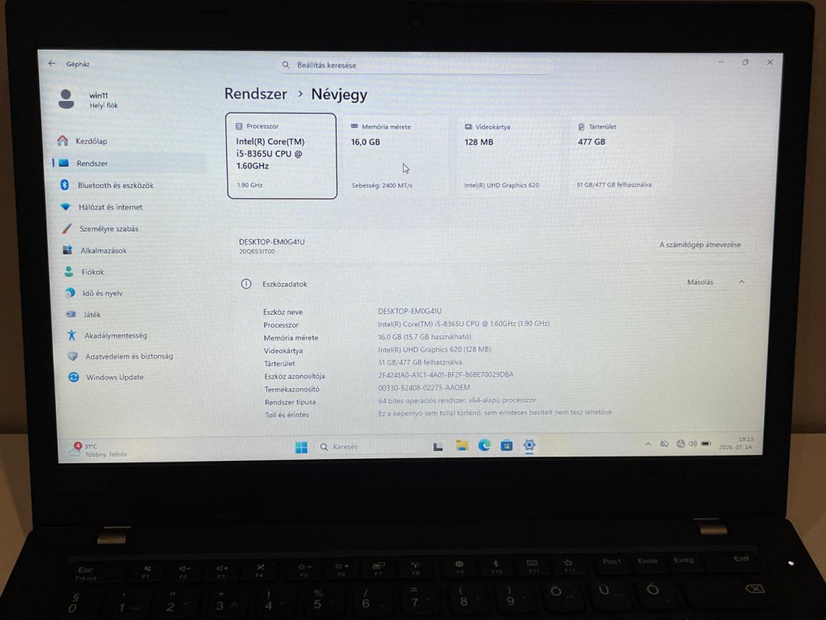 Lenovo ThinkPad L490
